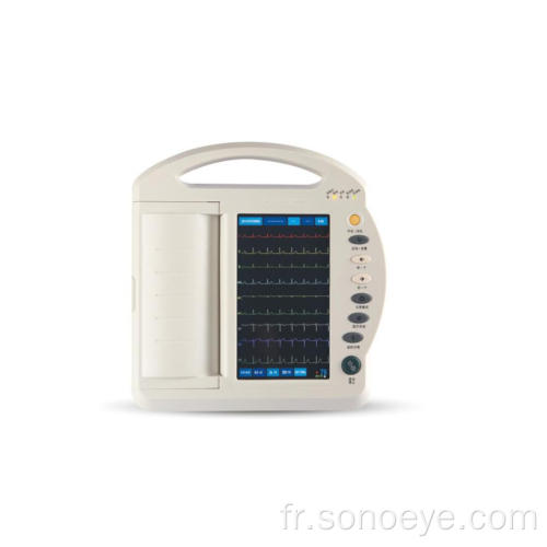 Machine ECG à écran tactile de couleur numérique 12 canaux